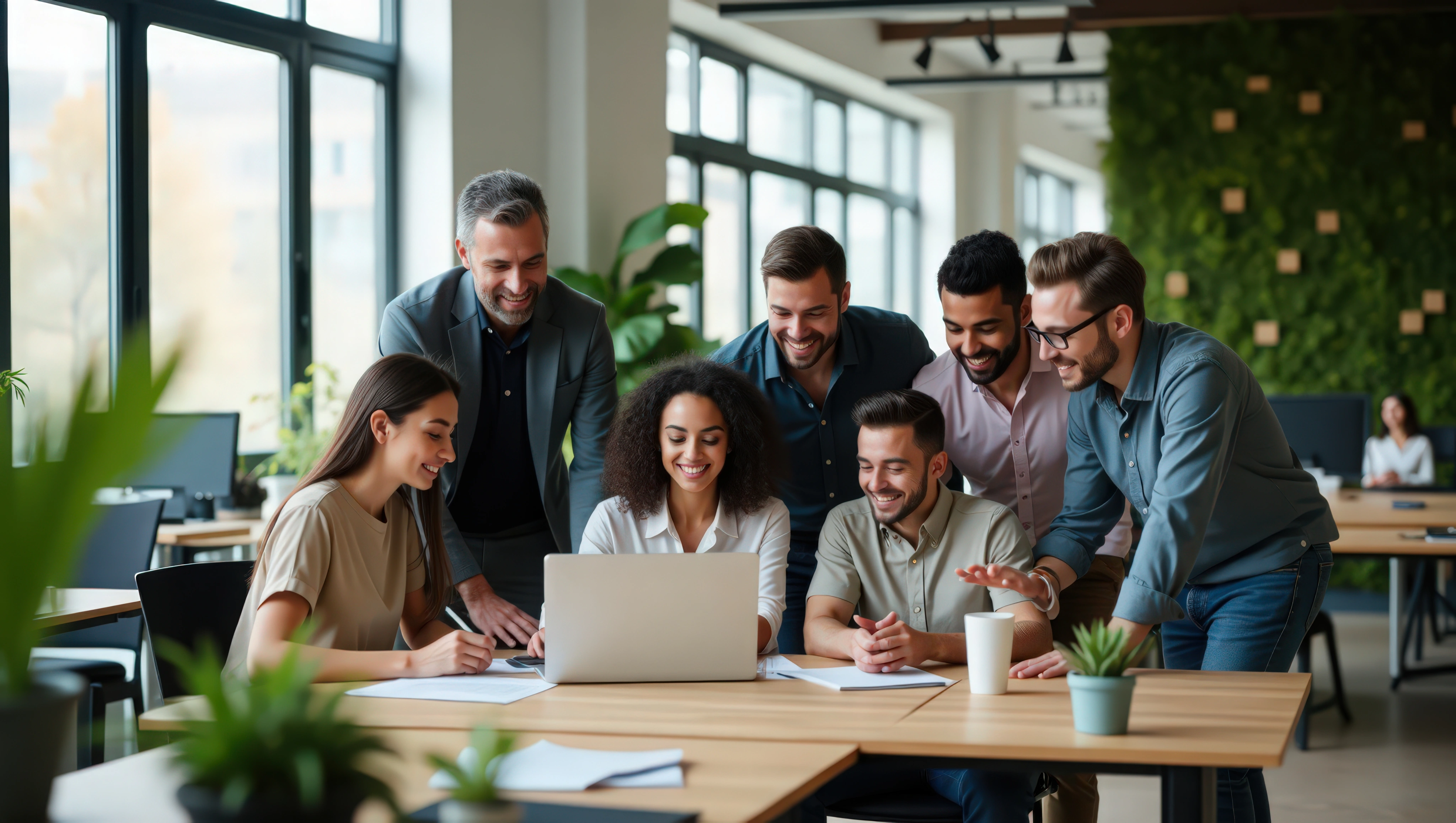 Students learning full-stack development together